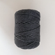 Шнур кручений для макраме YarnArt macrame rope 5мм темно-сірий 500г (№758) - изображение 4