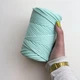 Шнур плетений YarnArt macrame cord бірюза 3 мм для макраме (№775) - изображение 3
