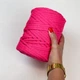 Шнур плетений YarnArt macrame cord 5 мм с сердечником для макраме яскраво-рожевий (№803) - изображение 3