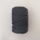 Шнур кручений YarnArt macrame rope 3мм темно-сірий 250г (№758) - изображение 4