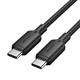 Дата кабель USB-C to USB-C 1.0m 3A black Vention (TRCBF) - изображение 1