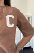 Костюм летний женский в рубчик кофейного цвета 38075 50/52 - изображение 6