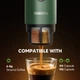 Портативная кофеварка iCafilas Espresso Maker 19 Bar с нагреванием Зеленая - изображение 8