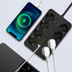 Мережевий фільтр-подовжувач електричний з USB- та Type-C-портами 3 метри 8 розеток із заземленням переноска для заряджання з кнопкою вимкнення Чорний - зображення 3
