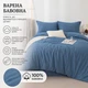 Комплект постельного белья Love You Евро 200х220 см Синий Вареный хлопок (ly62039) - изображение 5