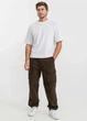 Штаны Карго Baggy с ремнем в поясе коричневые 3XL - изображение 4