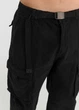 Штаны Карго Baggy с ремнем в поясе черные XL-2XL - изображение 3