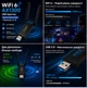 Bluetooth 5.4 + WIFI6 AX1300 адаптер SmartG USB 2 антенны - зображення 2