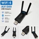 WIFI6 адаптер AX1300 + Bluetooth 5.4 USB 3.0 SmartG USB 2 антени - зображення 2