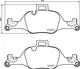 Гальмівні колодки BREMBO P06107 BMW 5 Series, X3, 7 Series 34106888482, 34106898192, 34116875396 - зображення 1
