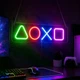 Неоновая вывеска на стену ночник светильник в комнатуSony PlayStation логотип для геймера PS LED ЛЕД Неон Разноцветная 42 х 12.5 см - изображение 4