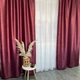 Шторы софт-велюр блекаут ALBO бордовые 150×270 см, комплект 2 шт. (SH-250-7) - изображение 2