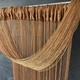 Нитяные шторы однотонные Коричневые 300x280 cm ALBO (NO-12) - изображение 1