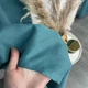 Красивые стильные шторы микровелюр однотонные на тесьме, комплект готовых штор для зала Бирюзовые - изображение 2