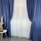 Шторы лляные "битое стекло" ALBO светло-серые 150×270 см, комплект 2 шт. (SH-M17-16) - изображение 4