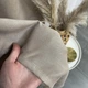 Красивые стильные шторы микровелюр однотонные с тюлем на тесьме, комплект готовых штор для зала Бежевые - изображение 7