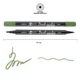 Маркер акварельный Santi Brush Marker зеленый хаки (391077) - изображение 2
