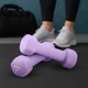 Гантели для фитнеса неопреновые Gymtek Hex 2х1кг лавандовый - изображение 3