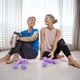 Гантели для фитнеса неопреновые Gymtek Hex 2х2кг сиреневый - изображение 2