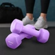 Гантели для фитнеса неопреновые Gymtek Hex 2х2кг сиреневый - изображение 5