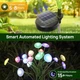 Садовий світильник на сонячній батареї "Грибочки", 70 см, RGB LED / Вуличний садовий ліхтар - зображення 4