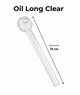 Скляна трубка для куріння Oil Long Clear - зображення 3
