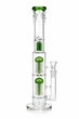 Бонг стеклянный Medusa Double Green с перколятором и льдом 39 см - изображение 1