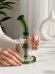 Бонг стеклянный Medusa M Green с перколятором 25 см - изображение 3