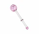 Скляна трубка для куріння Oil Ring Pink - зображення 2