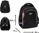 Рюкзак Yes S-115M Just Black Фіолетовий 38.5х26х14 см 14 л (550296) (5056574499325) - зображення 3