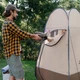 Душова палатка розкладна Naturehike NH17Z002-P, коричнева - зображення 5