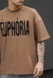 Футболка Чоловіча Стаф Кричнева Оверсайз Базова Staff Euphoria Oversize XS (391345) - зображення 3