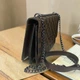 Женская мини сумочка клатч Луи Витон через плечо на цепочке коричневая экокожа стильная сумка для вечеринок - изображение 8