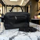 Жіноча замшена сумка Prada чорна класична для повсякденного використання елегантна сумочка - зображення 8