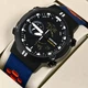 Мужские Наручные Часы North Edge Hornet Водостойкий 5 Атм Черный Каучуковый Ремешок Кварцевый Тактический Спортивный Два Ремешка Черный North Edge (391792) - изображение 2
