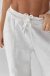 Спортивные штаны палаццо с накладным карманом Lurex Светлый серый M (7117) - изображение 4