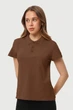 Женское поло vers.2 Brown 3XL - изображение 2
