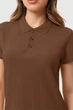 Женское поло vers.2 Brown 3XL - изображение 3