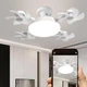 Светодиодная потолочная люстра-вентилятор AY1053 / LED лампа с вентилятором в патрон / Потолочный светильник-вентилятор 60W - изображение 4