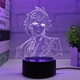 Акриловый 3D Светильник RGB Геншин Импакт Чжун Ли Genshin Impact Zhongli 18 см - изображение 1