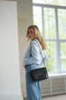 Жіноча сумка крос-боді з натуральної шкіри чорна BAGS4LIFE 88366 з клапаном - 68657 - изображение 2
