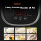 Розумна рисоварка Midea Low Sugar Low Calorie IH Smart Rice Cooker Pro, домашнє використання 4 л, зменшує доданий цукор, розумне керування через Wi-Fi, корисна для здоров'я рисоварка на пару, 40LS60 (для 3-4 осіб) - изображение 4