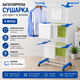 Многоярусная сушилка для одежды 4-х ярусная для белья до 50 кг 172х73х64 см - изображение 1