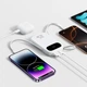 Powerbank Baseus EnerFill FC31 20000mAh 22.5W з дисплеєм з 2 вбудованими кабелями білий (6932172691202) - зображення 4