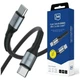 Кабель 3mk Hyper Cable N-Series USB-C to USB-C 50cm PD 3.0 QC 3.0 20V/3A 60W Black (5903108739221) - изображение 1