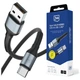 Кабель 3mk Hyper Cable N-Series USB-A to USB-C 2m Black (5903108680288) - изображение 1