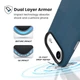 Чехол Speck Presidio2 Grip для iPhone 17 Air Deep Sea / Silver Metallic / Spell Blue with MagSafe (150967-3261) - изображение 2