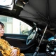 Зонтик на лобовое стекло в авто Car Umbrellas автомобильный козырек для защиты от солнца - изображение 14