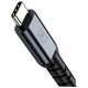 Кабель 3MK Hyper Cable N-SERIES USB-C Thunderbolt 4 1m 48V/5A 40Gb/s 240W 8K60Hz Black (5903108682008) - изображение 3