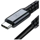 Кабель 3MK Hyper Cable N-SERIES USB-C Thunderbolt 4 1m 48V/5A 40Gb/s 240W 8K60Hz Black (5903108682008) - изображение 4